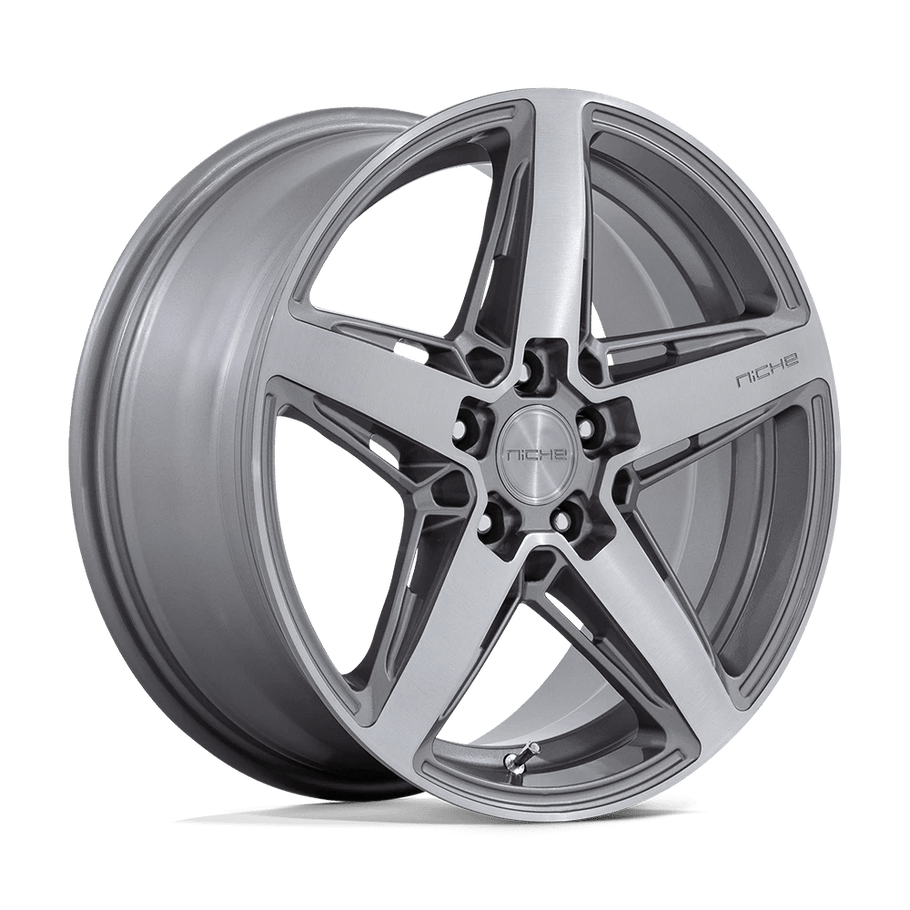 Niche M270 TERAMO 18x8 ET30 5x112 66.56mm ANTHRACITE BRUSHED FACE TINT CLEAR (Load Rated 726kg)