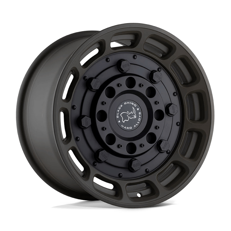 Black Rhino WARTHOG 20x9.5 ET-18 6x139.7 112.10mm MATTE OLIVE DAB GREEN W/ BLACK CENTER (Load Rated 1134kg)