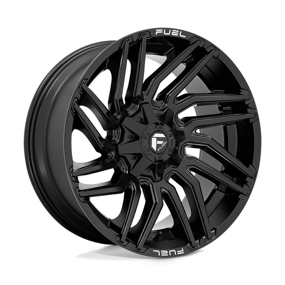 Fuel D776 TYPHOON 22x10 ET-18 8x165 125.10mm GLOSS BLACK (Load Rated 1678kg)