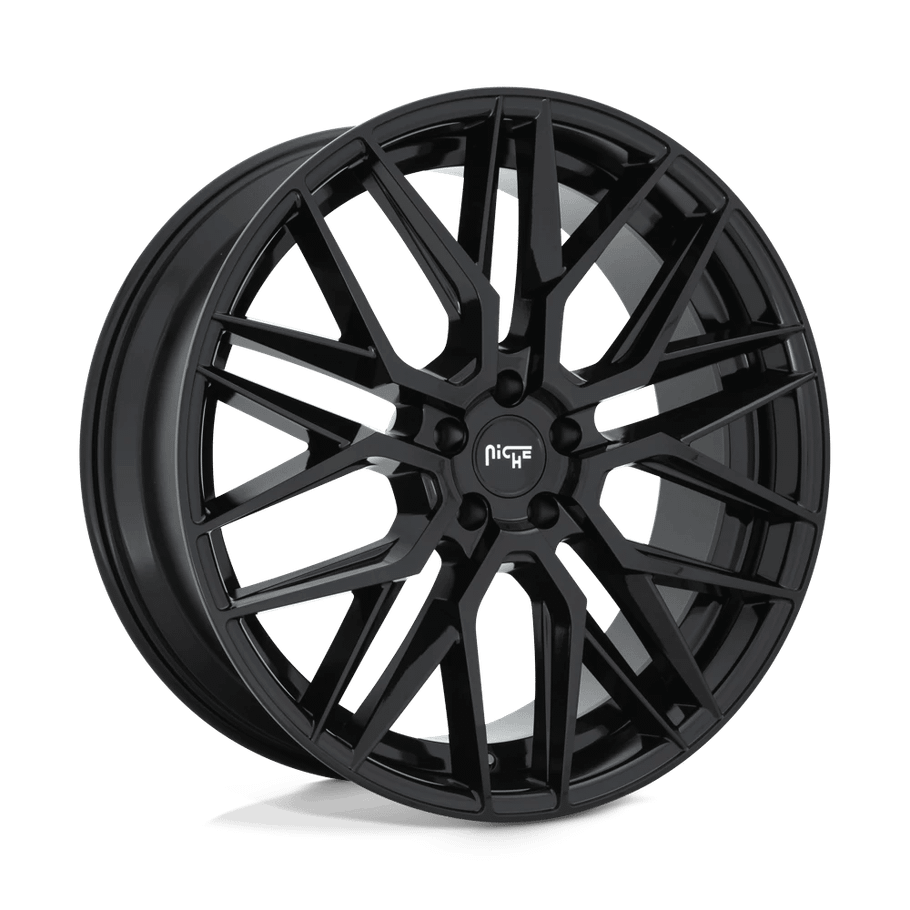 Niche M224 GAMMA 22x10.5 ET20 5x115 71.50mm GLOSS BLACK (Load Rated 907kg)