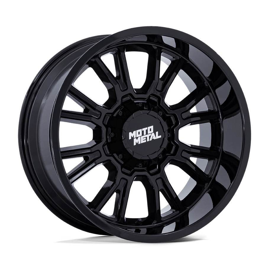 Moto Metal MO810 LEGACY 17x9 ET20 CUSTOM 78.10mm GLOSS BLACK (Load Rated 1134kg)