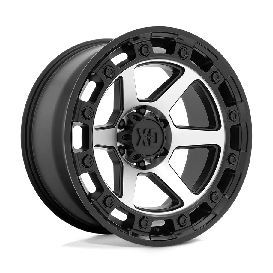 XD XD862 RAID 20x10 ET-18 6x139.7 106.10mm SATIN BLACK MACHINED (Load Rated 1134kg)