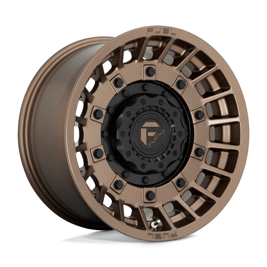 Fuel D725 MILITIA 17x9 ET-12 5x114.3/127 78.10mm MATTE BRONZE & BLACK (Load Rated 1134kg)