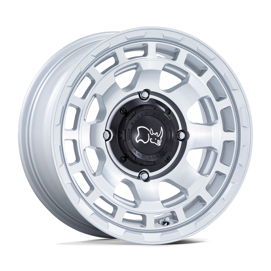 Black Rhino CHAMBER UTV 15x7 ET10 4x137 110.10mm HYPER SILVER W/ MACHINED FACE (Load Rated 567kg)