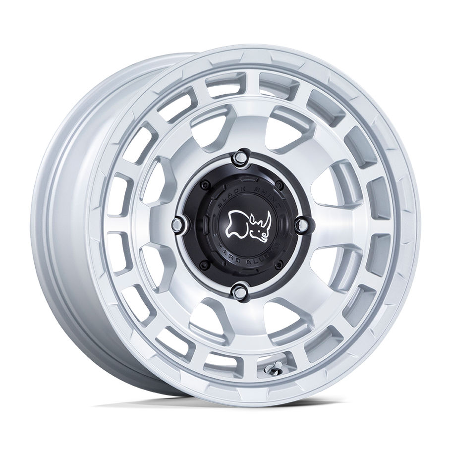Black Rhino CHAMBER UTV 15x7 ET10 4x110 86.00mm HYPER SILVER W/ MACHINED FACE (Load Rated 567kg)