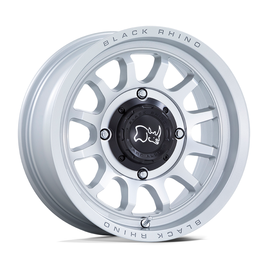 Black Rhino RAPID UTV 15x7 ET10 4x110 86.00mm HYPER SILVER W/ MACHINED FACE (Load Rated 567kg)