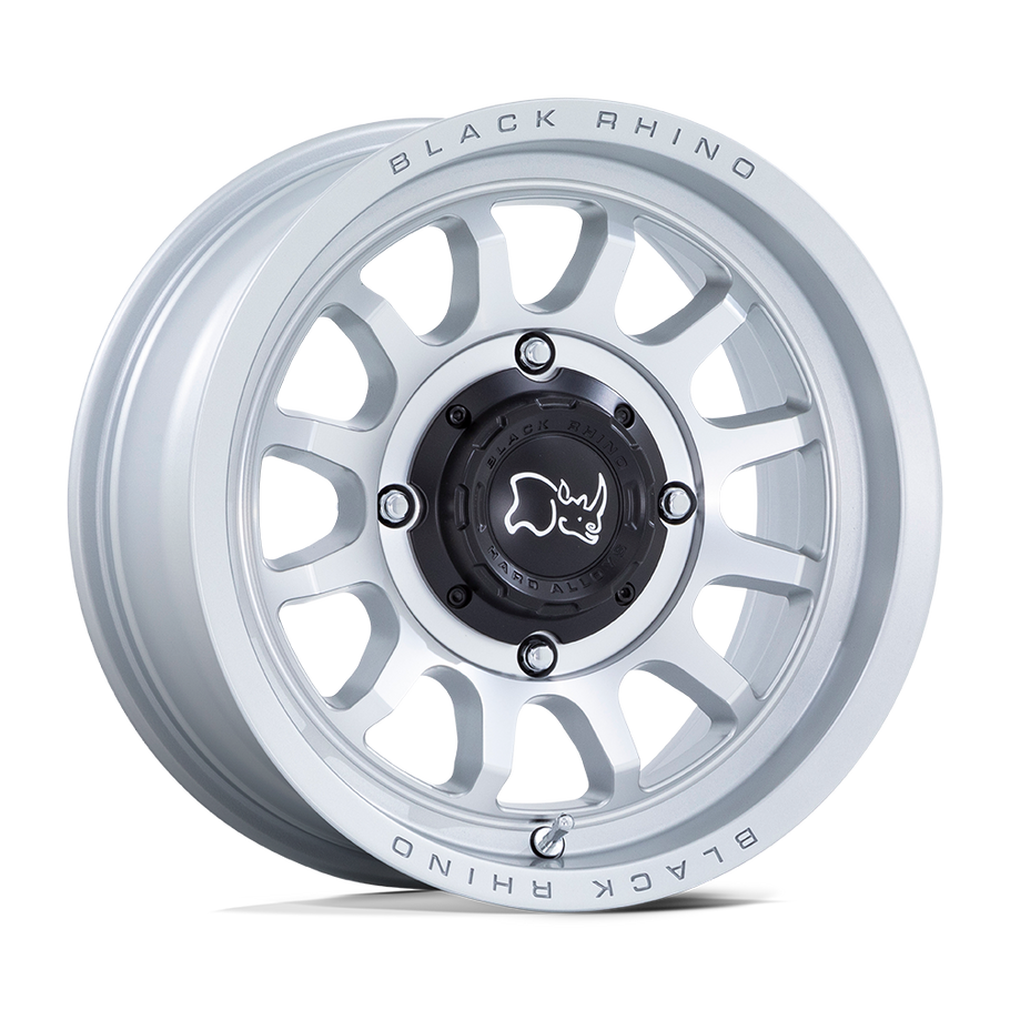 Black Rhino RAPID UTV 14x7 ET10 4x137 110.10mm HYPER SILVER W/ MACHINED FACE (Load Rated 567kg)