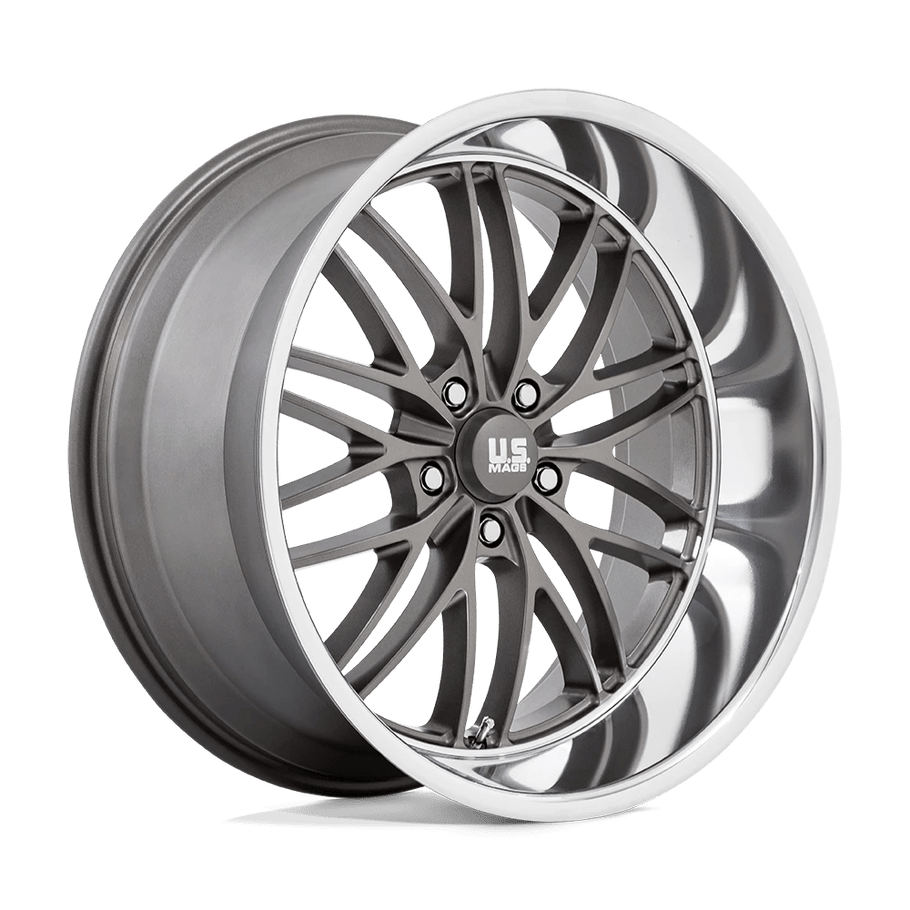 US MAGS U139 SANTA CRUZ 22x10.5 ET0 5x127 78.10mm ANTHRACITE W/ DIAMOND CUT LIP (Load Rated 862kg)