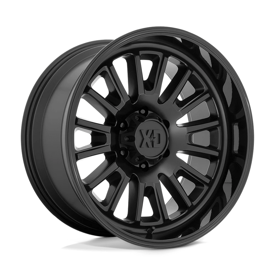 XD XD864 ROVER 22x10 ET-18 6x139.7 106.10mm SATIN BLACK W/ GLOSS BLACK LIP (Load Rated 1134kg)