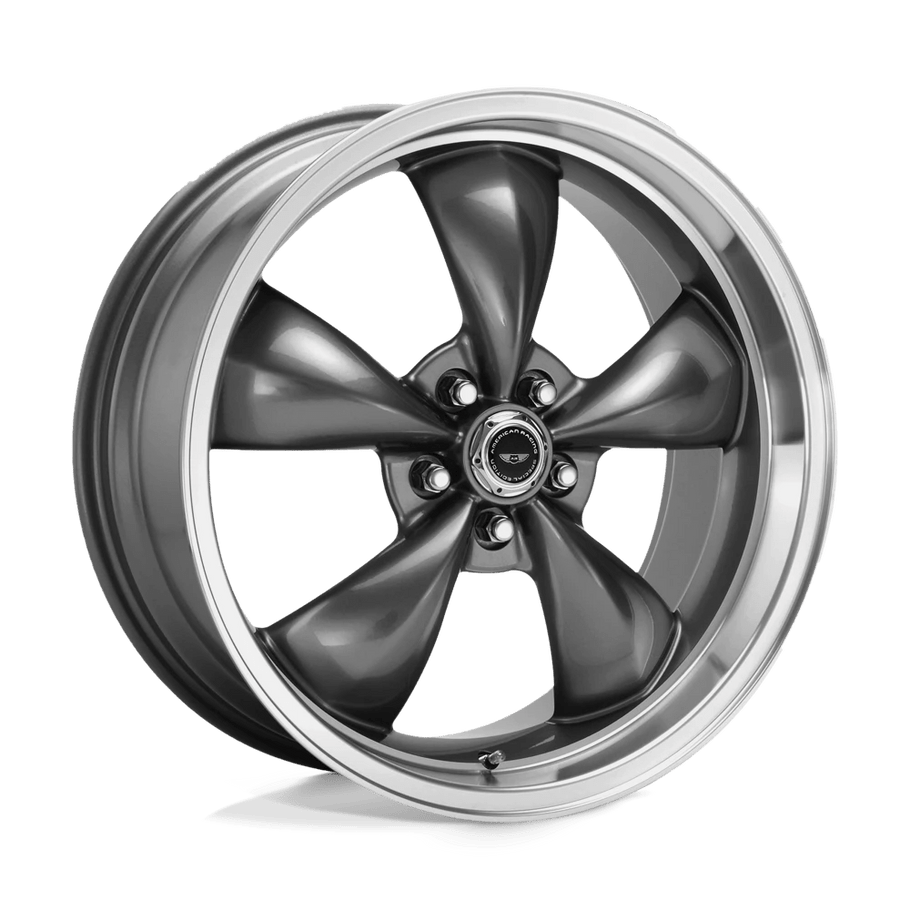 American Racing AR105 TORQ THRUST M 17x7.5 ET45 5x110 65.07mm ANTHRACITE W/ MACHINED LIP (Load Rated 726kg)