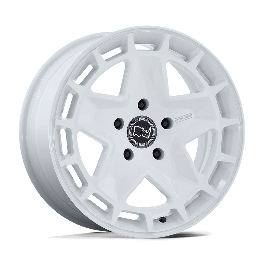 Black Rhino BR400 CORSICA 18x8 ET20 5x130 71.50mm GLOSS WHITE (Load Rated 907kg)
