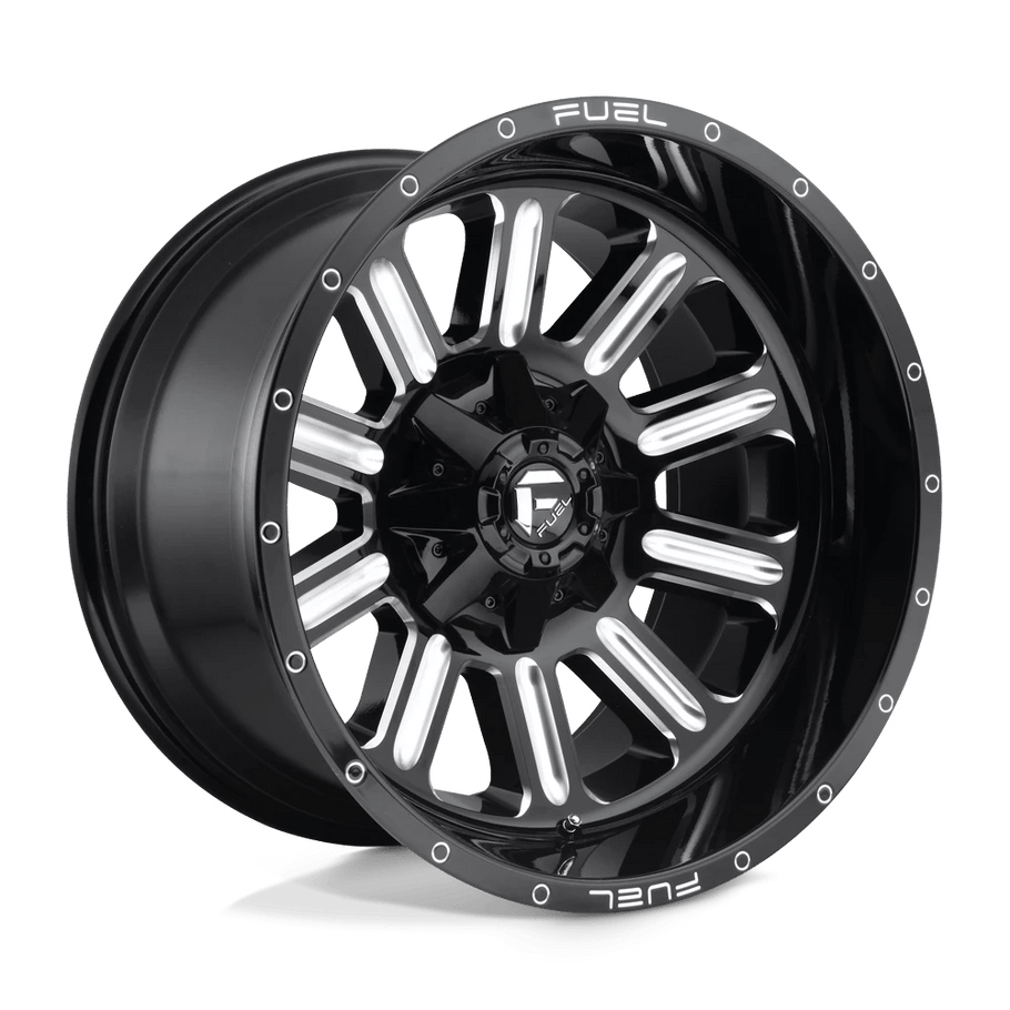 Fuel D620 HARDLINE 17x9 ET01 5x139.7/150 110.10mm GLOSS BLACK MILLED (Load Rated 1134kg)