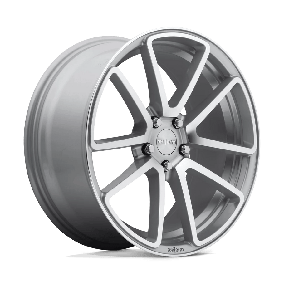 Rotiform R120 SPF 19x8.5 ET45 5x112 66.56mm GLOSS SILVER MACHINED (Load Rated 726kg) - R1201985F8+45