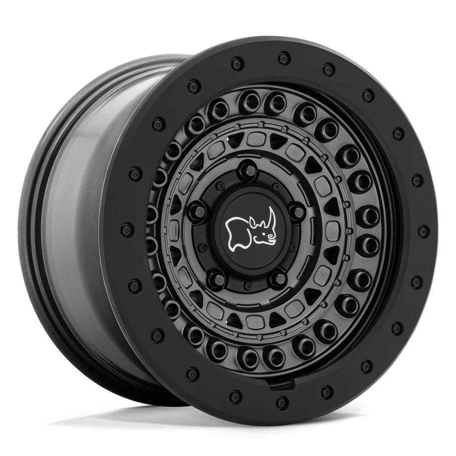 Black Rhino BARRICADE 18x9 ET-18 6x139.7 112.10mm GUN BLACK W/ BLACK ROCK GUARD (Load Rated 1111kg)