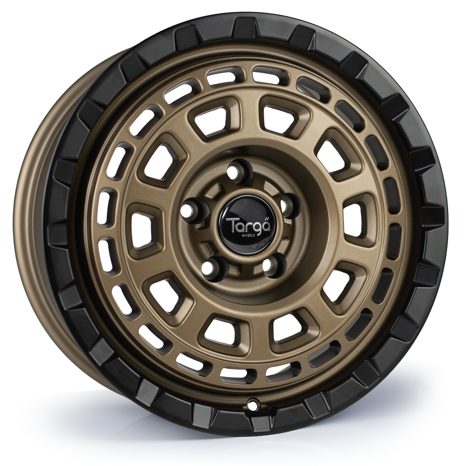 Targa TG9-HD 17 inch 6x130 Bronze Centre Matt Black Lip www.srbpower.com