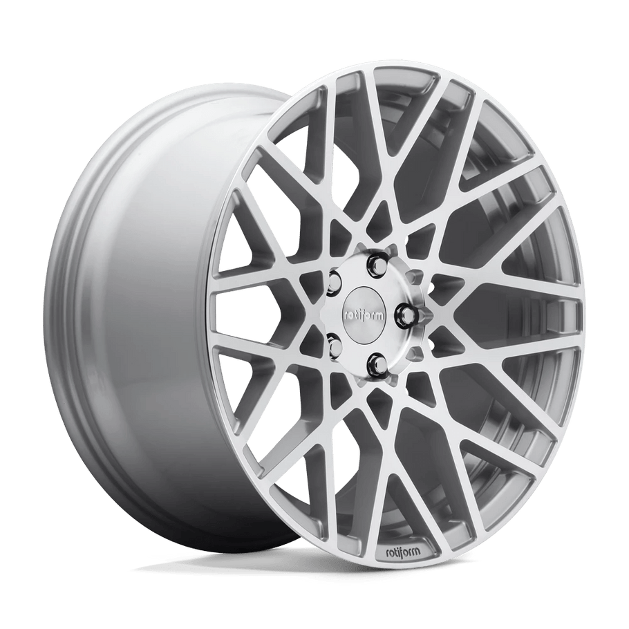 Rotiform R110 BLQ 19x8.5 ET38 5x114.3 72.56mm GLOSS SILVER MACHINED (Load Rated 726kg)