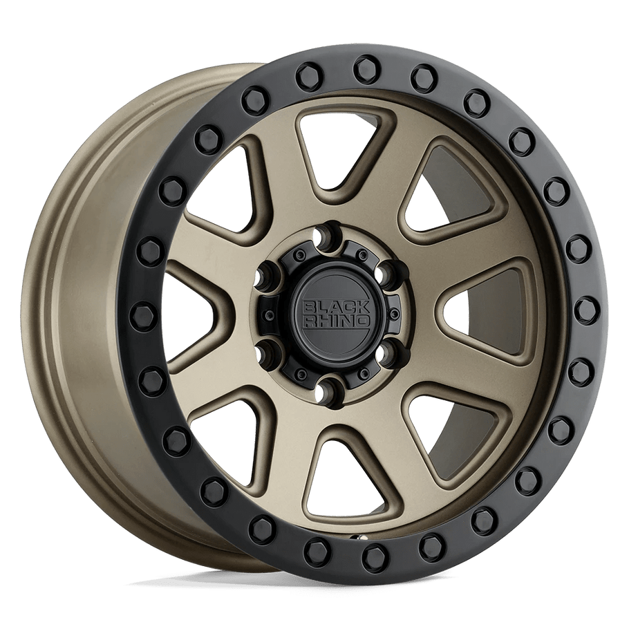 Black Rhino BAKER 17x8.5 ET-18 6x139.7 112.10mm MATTE BRONZE W/ BLACK RING (Load Rated 1134kg)