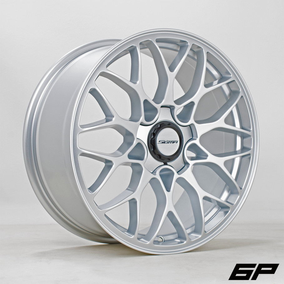 6Performance Wheels Sigma 18x8.5 ET40 5x112 66.45mm Silver (6P-SIGM8518E1P40PCPS66.45) www.srbpower.com