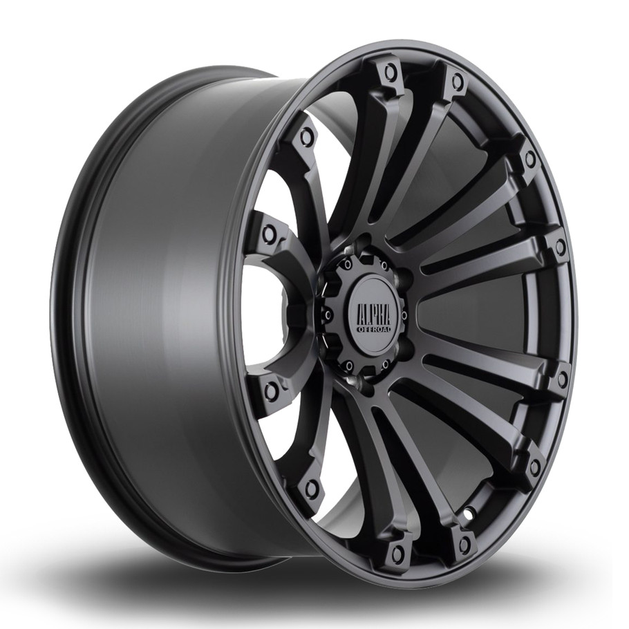 Alfa Offroad Wheels Maverick 20x9 ET30 6x130 74.1mm SBlack (AO-MAVE9020F1P30PCFB0741) www.srbpower.com