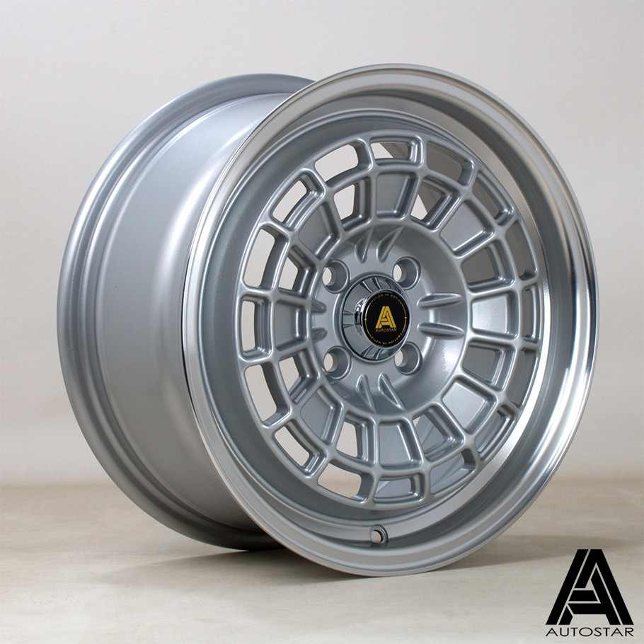 Autostar Wheels Roulette 15x7 ET40 4x100 67.1mm RLSilver (AS-ROUL7015C1P40RLPS0671) www.srbpower.com