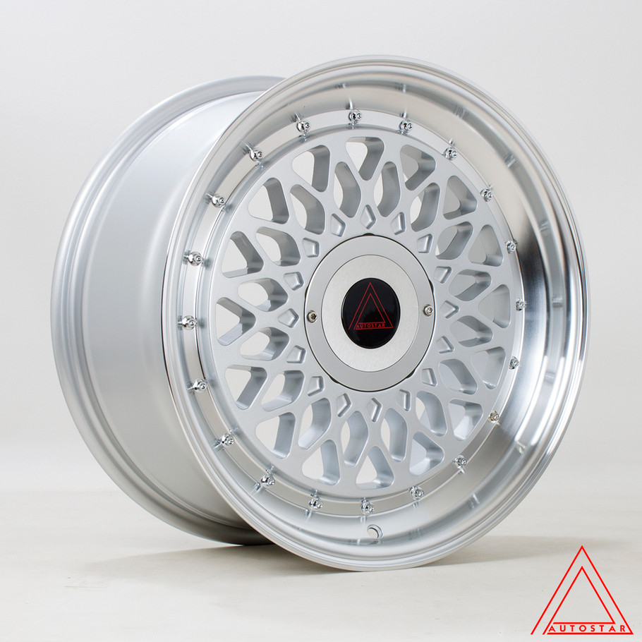 Autostar Silhouette 17x8 ET30 4x100 / 4x108 73.1mm RLSilver (AS-SILH8017BCP30RLPS0731) www.srbpower.com