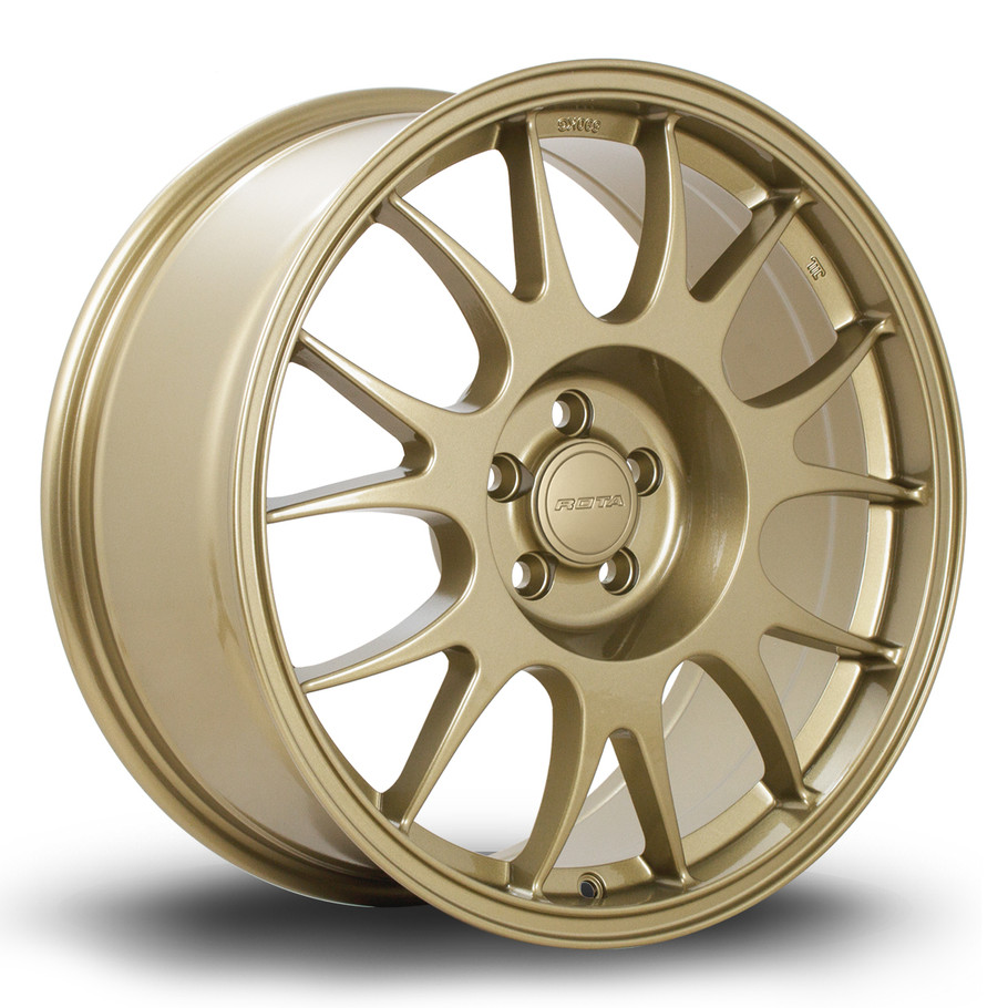Rota Wheels Formula 18x8 ET44 5x114.3 73mm Gold (FMR18018D1P44PCPG0730) www.srbpower.com