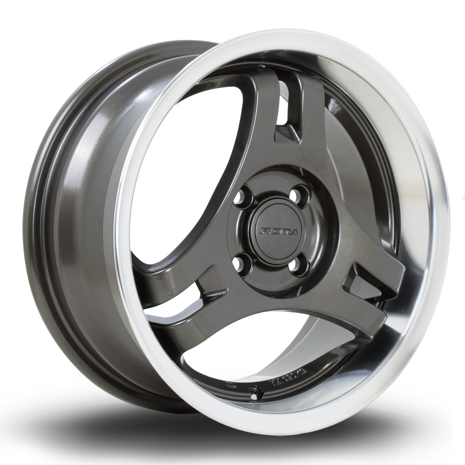 Rota Wheels HM3 15x7 ET40 4x100 67.1mm RLGunmetal (HM317015C1P40RLGM0671) www.srbpower.com