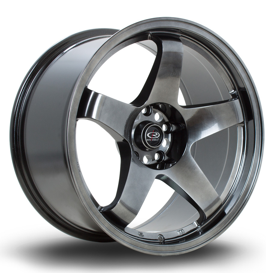 Rota Wheels GTR 18x9.5 ET12 5x114.3 73mm HBlack (P45R9518D1P12PCHG0730) www.srbpower.com