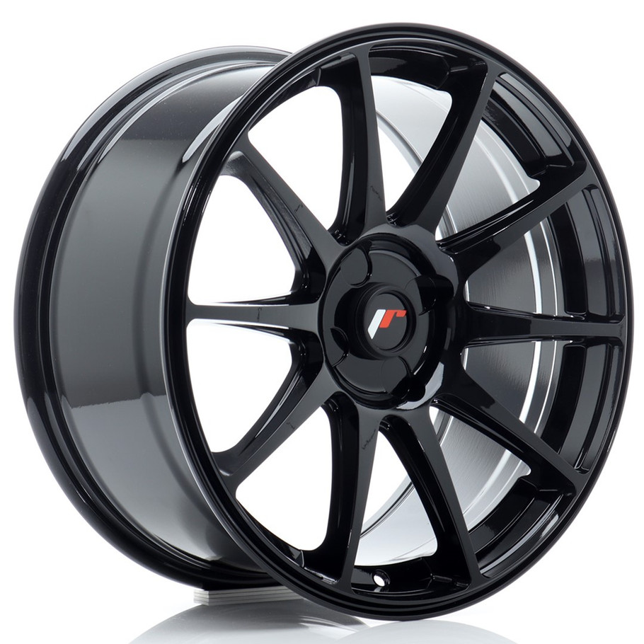 JR Wheels JR11 18x8.5 ET20-40 4H Blank Gloss Black