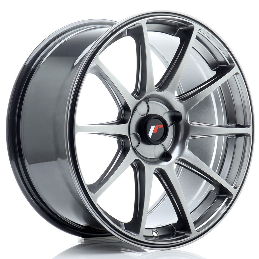 JR Wheels JR11 18x8.5 ET20-40 4H Blank Hyper Black