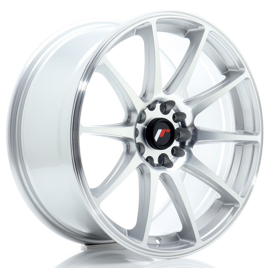 JR Wheels JR11 18x8.5 ET40 5x112/114 Silver Machined Face - JR111885ML4072SM1