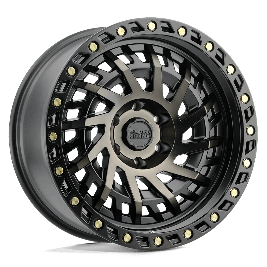 Black Rhino SHREDDER 17x9 ET0 6x135 87.10mm MATTE BLACK W/ MACHINED DARK TINT (Load Rated 1111kg)