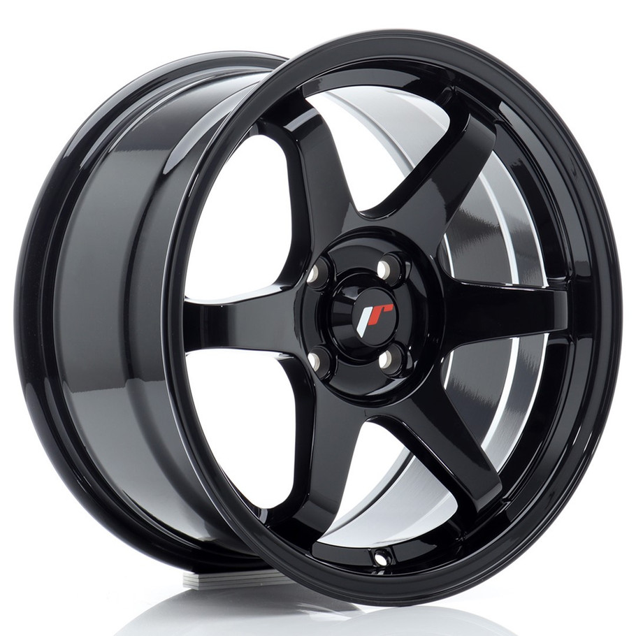 JR Wheels JR3 16x8 ET25 4x100 67.1mm Gloss Black