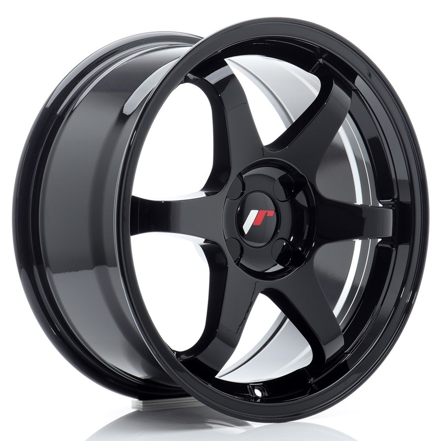 JR Wheels JR3 17x8 ET20-35 4H CUSTOM PCD 72.6mm Gloss Black