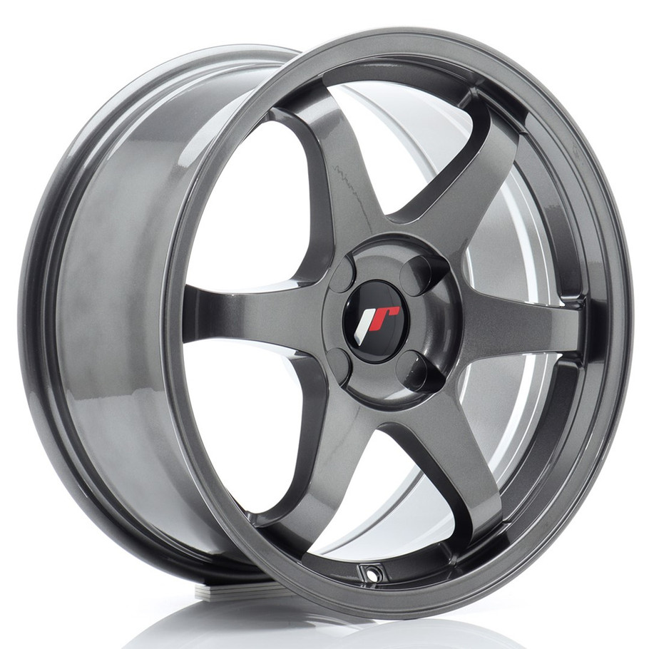 JR Wheels JR3 17x8 ET20-35 4H CUSTOM PCD 72.6mm Gun Metal