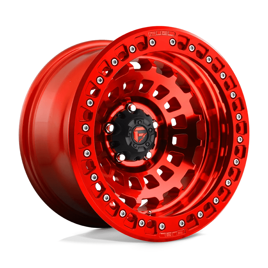 Fuel D100 ZEPHYR BEADLOCK 17x9 ET-15 5x127 71.50mm CANDY RED (Load Rated 1134kg)