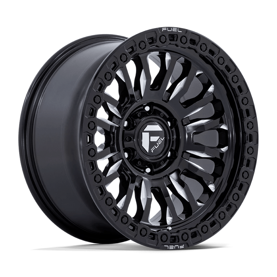 Fuel FC857 RINCON 17x9 ET1 6x139.7 106.10mm GLOSS BLACK MILLED (Load Rated 1134kg)