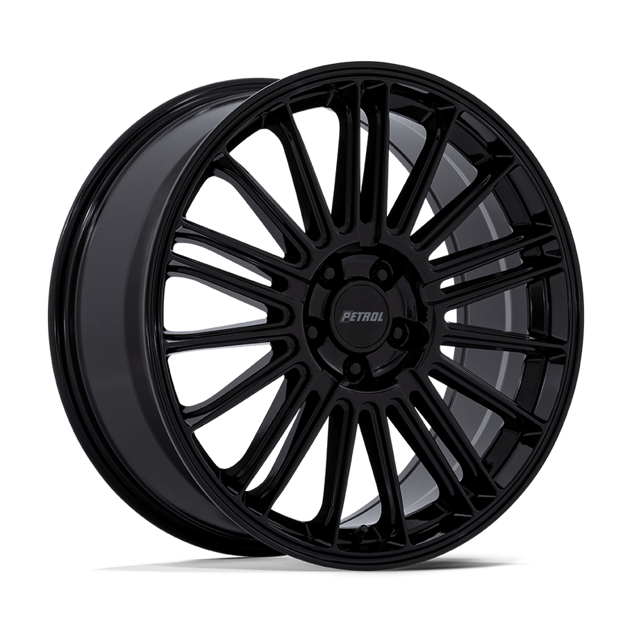 Petrol PE001 P1D 18x8 ET40 5x110 72.56mm GLOSS BLACK (Load Rated 862kg)