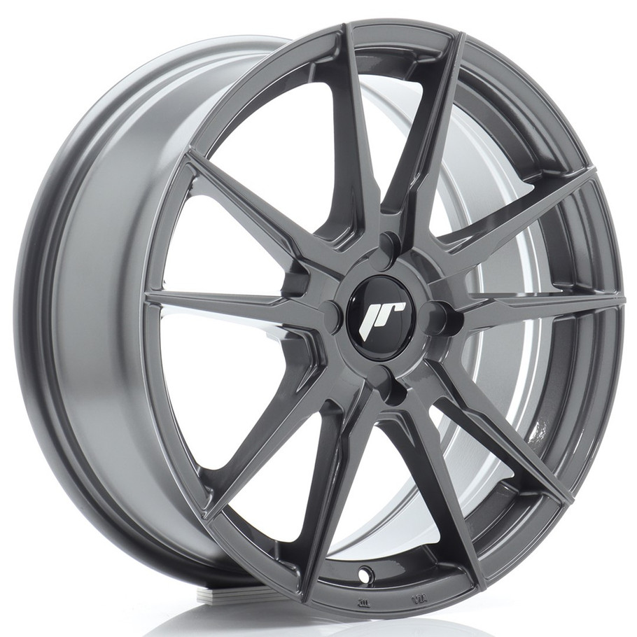 JR Wheels JR21 17x7 ET20-40 4H CUSTOM PCD 67.1mm Hyper Gray