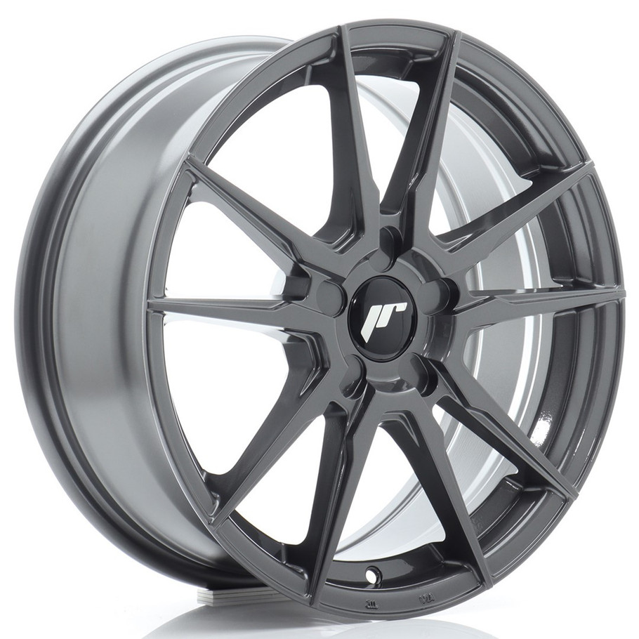 JR Wheels JR21 17x7 ET20-40 5H CUSTOM PCD 72.6mm Hyper Gray