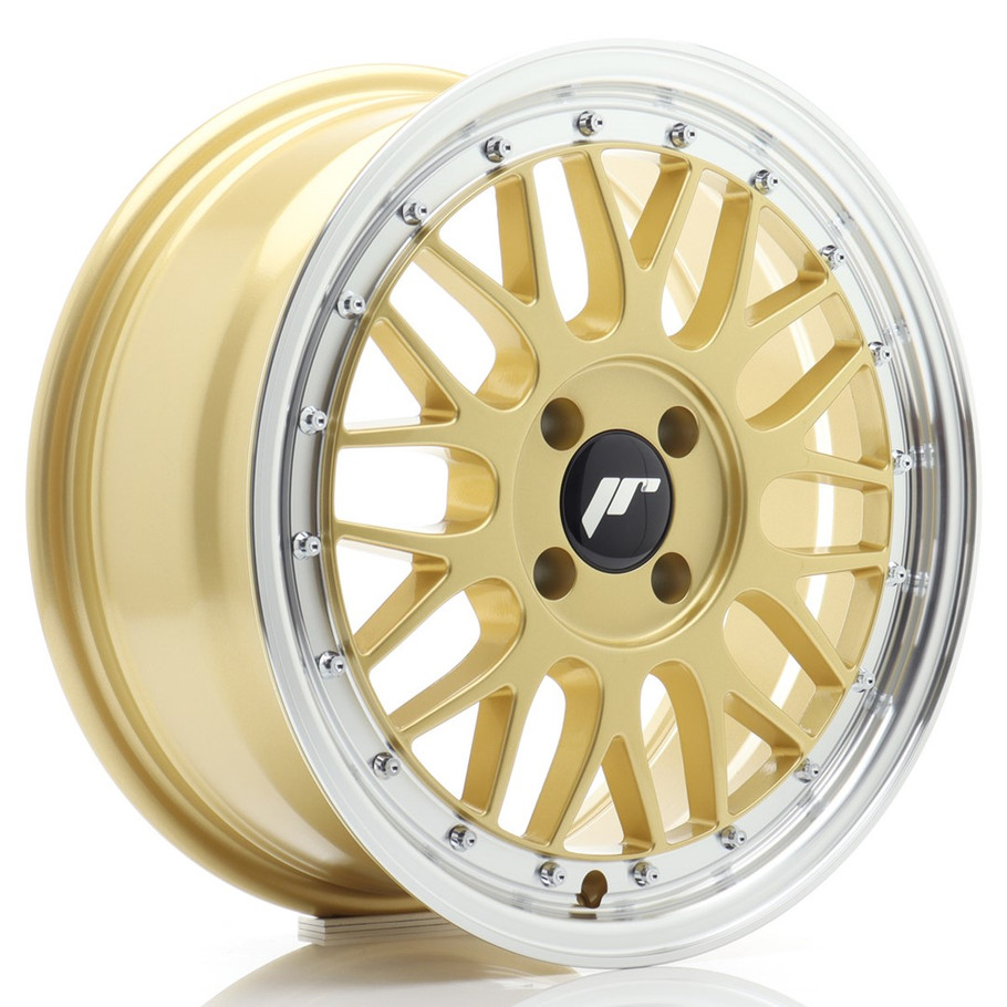 JR Wheels JR23 16x7 ET40 4x100 67.1mm Gold w/Machined Lip