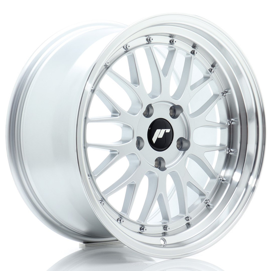 JR Wheels JR23 18x9.5 ET40 5x120 72.6mm Hyper Silver w/Machined Lip
