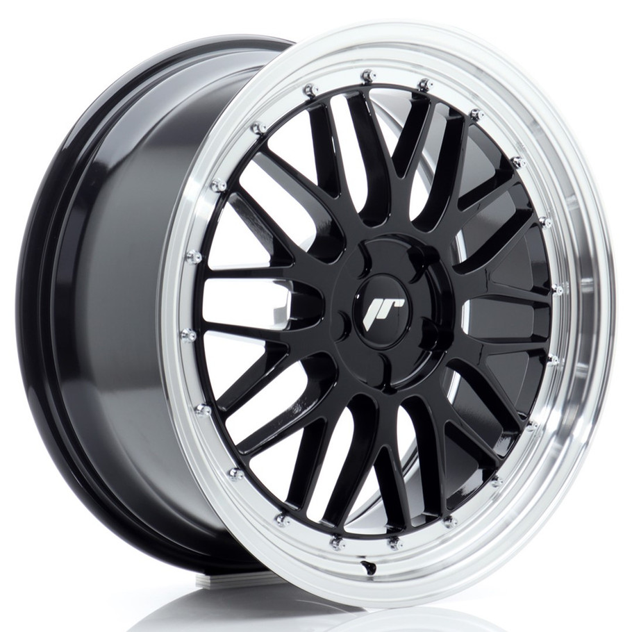JR Wheels JR23 19x8.5 ET20-45 5H CUSTOM PCD 72.6mm Gloss Black w/Machined Lip