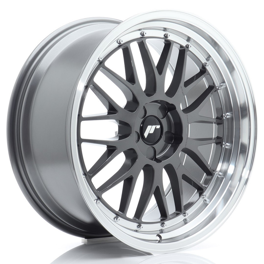 JR Wheels JR23 20x10 ET20-40 5H CUSTOM PCD 72.6mm Hyper Gray w/Machined Lip