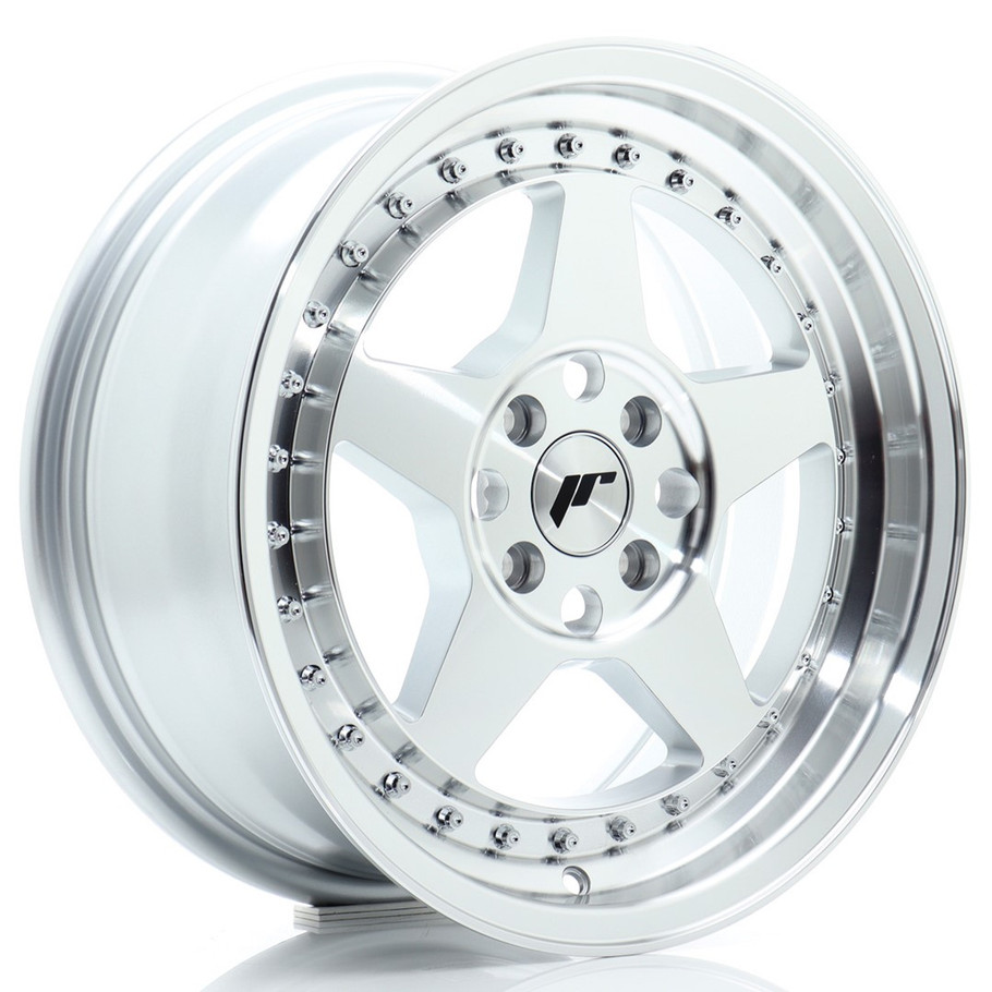 JR Wheels JR6 16x7 ET35 4x100 67.1mm Silver Machined Face