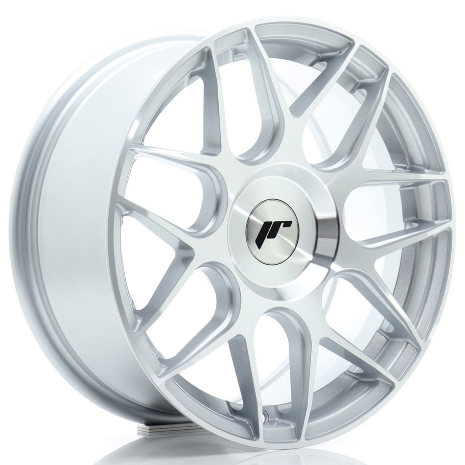 JR Wheels JR18 16x7 ET20-35 CUSTOM PCD 67.1mm Silver Machined Face