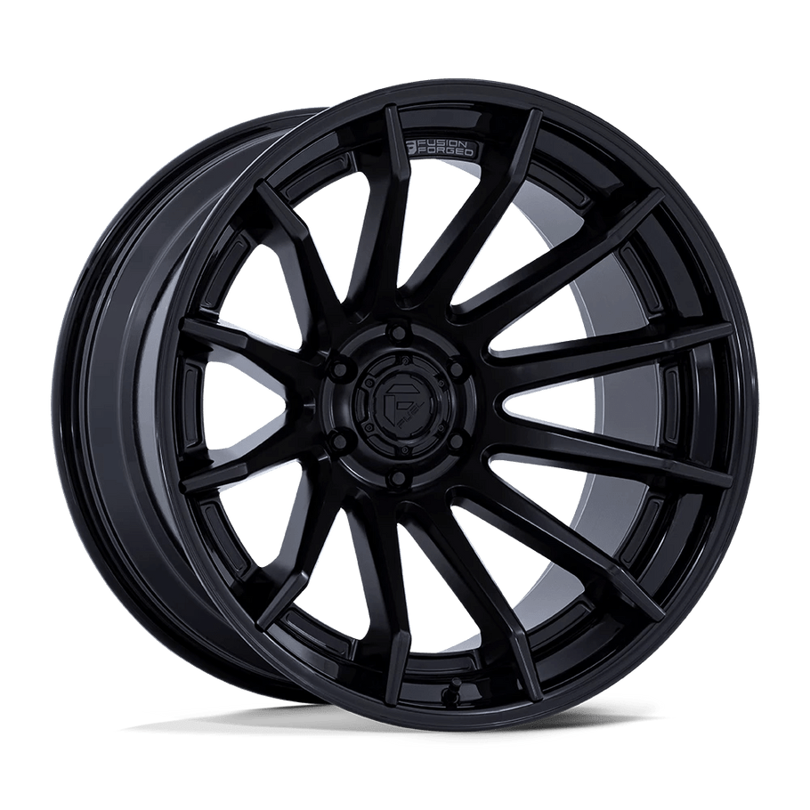 Fuel FC403 BURN 22x12 ET-44 5x127 71.50mm MATTE BLACK W/ GLOSS BLACK LIP (Load Rated 1134kg)