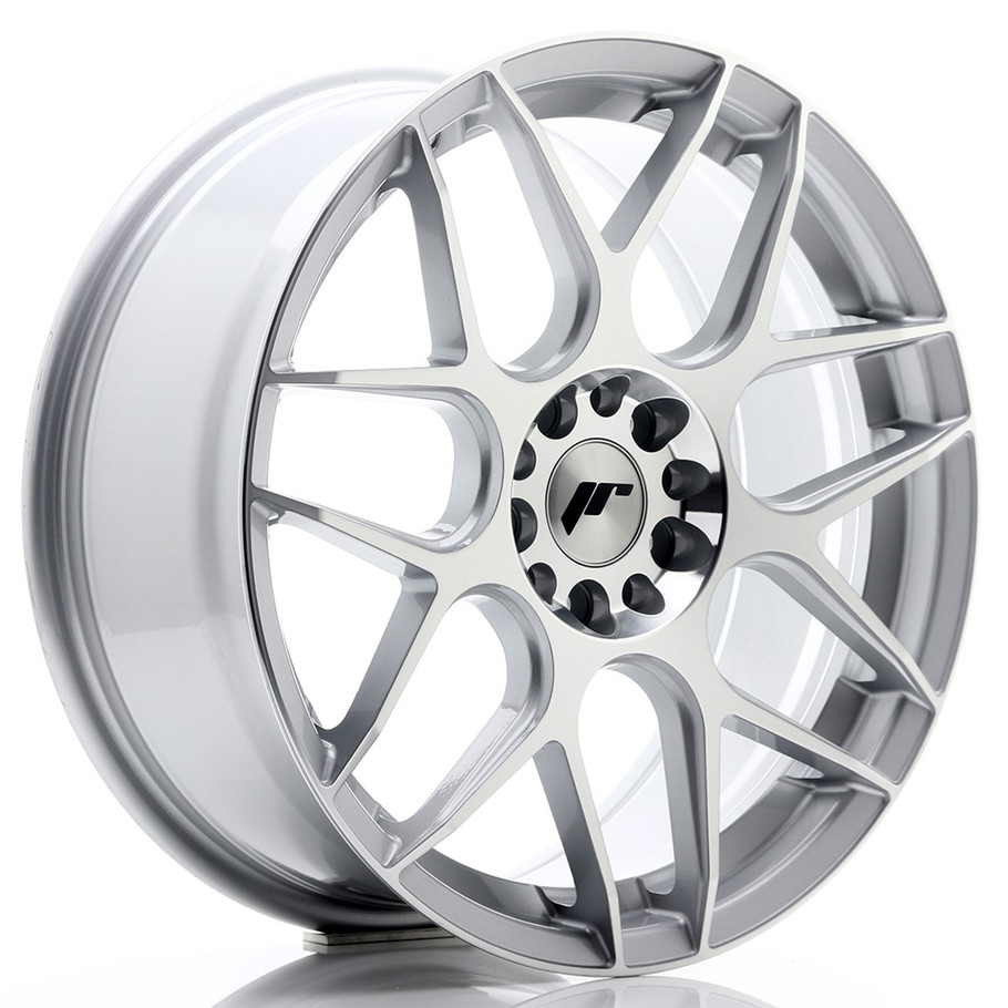 JR Wheels JR18 18x7.5 ET40 5x112/114 Silver Machined Face - JR181875F1ML4072SM1