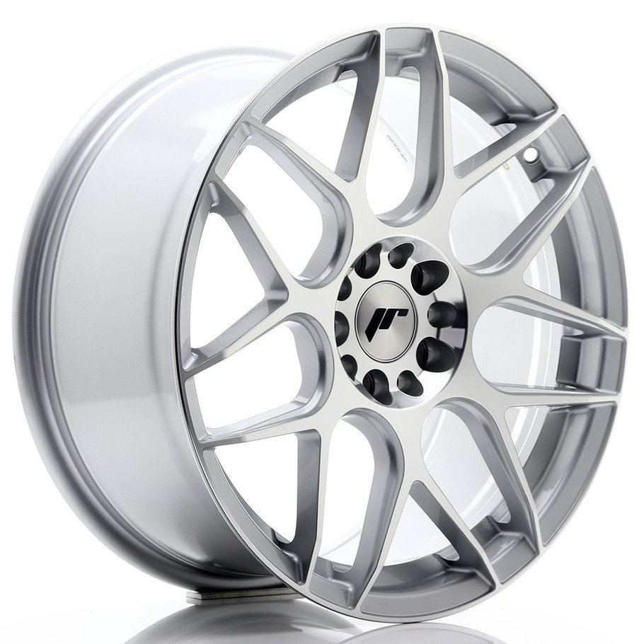 JR Wheels JR18 18x8.5 ET45 5x112/114 Silver Machined Face