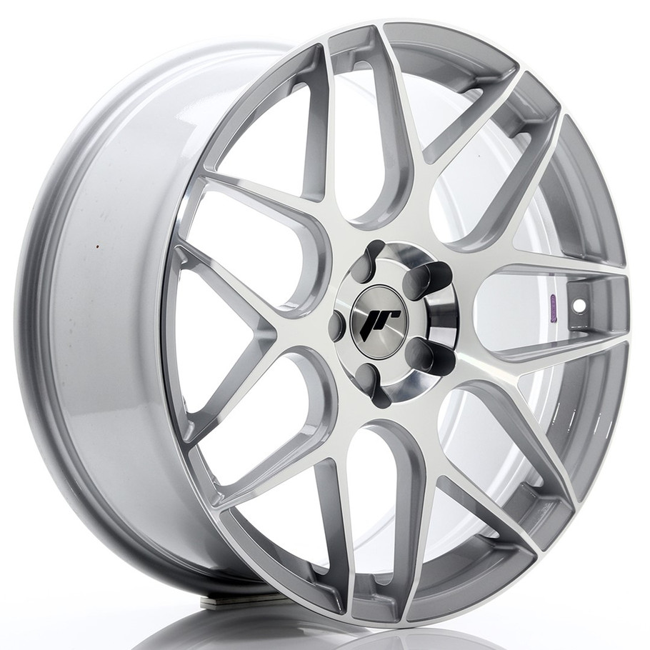 JR Wheels JR18 20x8.5 ET20-40 5H CUSTOM PCD 72.6mm Silver Machined Face